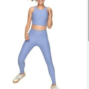 Outdoor Voices Warmup 3/4 Leggings (XS) in Periwinkle/Cornflower Blue
